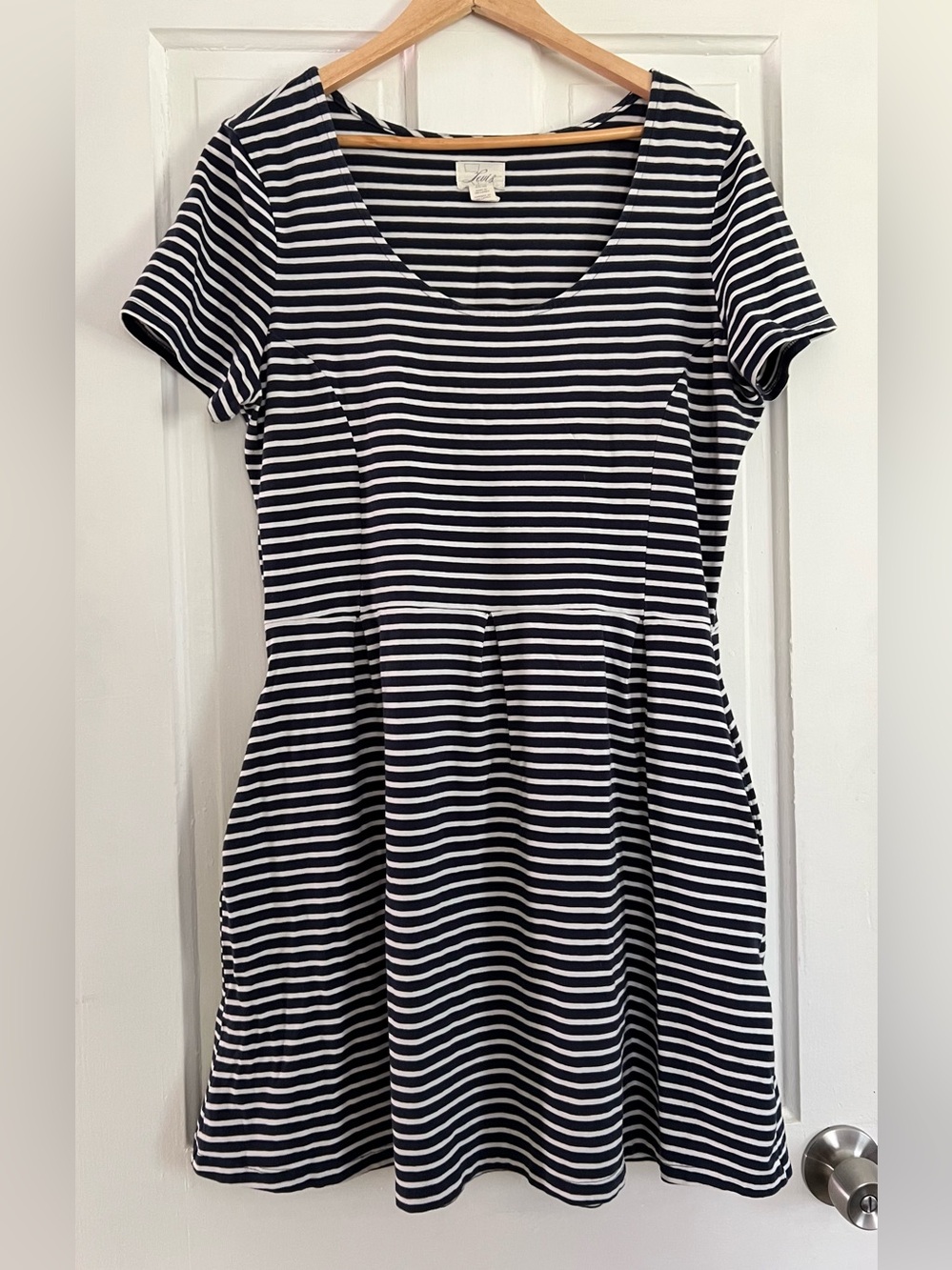 Levi’s Y2K Striped Navy Dress Size XL Nautical Coastal Preppy